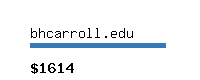 bhcarroll.edu Website value calculator