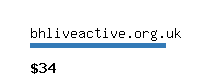 bhliveactive.org.uk Website value calculator