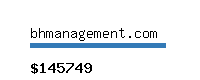 bhmanagement.com Website value calculator