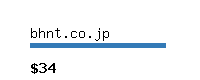 bhnt.co.jp Website value calculator