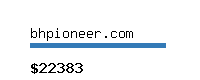 bhpioneer.com Website value calculator