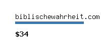 biblischewahrheit.com Website value calculator