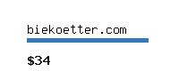 biekoetter.com Website value calculator