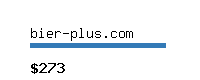 bier-plus.com Website value calculator