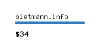 bietmann.info Website value calculator