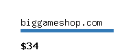 biggameshop.com Website value calculator