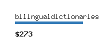 bilingualdictionaries.com Website value calculator