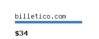 billetico.com Website value calculator