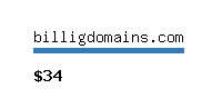 billigdomains.com Website value calculator