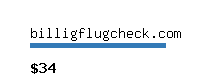 billigflugcheck.com Website value calculator