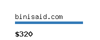 binisaid.com Website value calculator