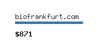 biofrankfurt.com Website value calculator