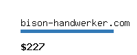 bison-handwerker.com Website value calculator