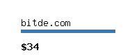 bitde.com Website value calculator