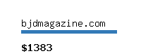 bjdmagazine.com Website value calculator