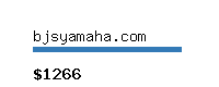 bjsyamaha.com Website value calculator