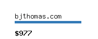 bjthomas.com Website value calculator