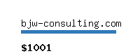 bjw-consulting.com Website value calculator