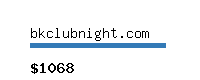 bkclubnight.com Website value calculator