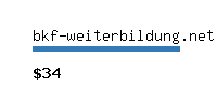 bkf-weiterbildung.net Website value calculator