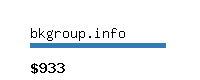 bkgroup.info Website value calculator