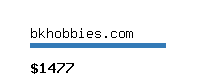 bkhobbies.com Website value calculator