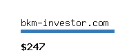 bkm-investor.com Website value calculator