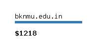 bknmu.edu.in Website value calculator