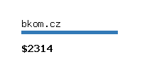 bkom.cz Website value calculator