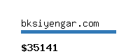 bksiyengar.com Website value calculator