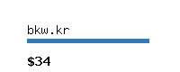 bkw.kr Website value calculator