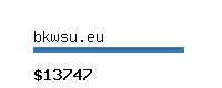 bkwsu.eu Website value calculator