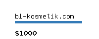 bl-kosmetik.com Website value calculator