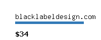 blacklabeldesign.com Website value calculator