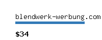 blendwerk-werbung.com Website value calculator