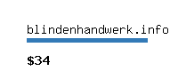 blindenhandwerk.info Website value calculator