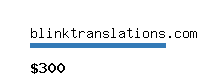 blinktranslations.com Website value calculator