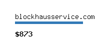 blockhausservice.com Website value calculator