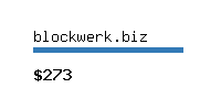 blockwerk.biz Website value calculator