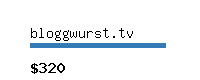 bloggwurst.tv Website value calculator