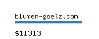 blumen-goetz.com Website value calculator