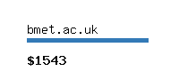 bmet.ac.uk Website value calculator