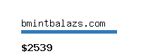 bmintbalazs.com Website value calculator