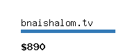 bnaishalom.tv Website value calculator