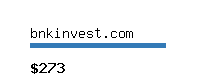 bnkinvest.com Website value calculator