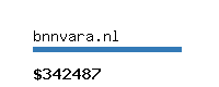 bnnvara.nl Website value calculator