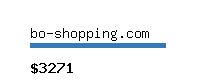 bo-shopping.com Website value calculator