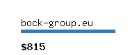bock-group.eu Website value calculator