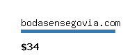 bodasensegovia.com Website value calculator