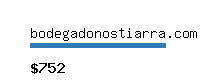 bodegadonostiarra.com Website value calculator